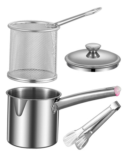 Fryer Pan Butter Warmer Pot Cooking Pot Net Basket Style D