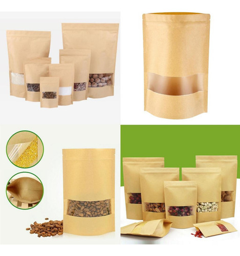 Bolsas De Almacenamiento De Alimentos Bolsa De 18x26 + 4cm