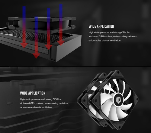 Imagen 9 de 9 de Cooler Fan Id-cooling 120mm Pwm Antivibración Tf-12025-argb