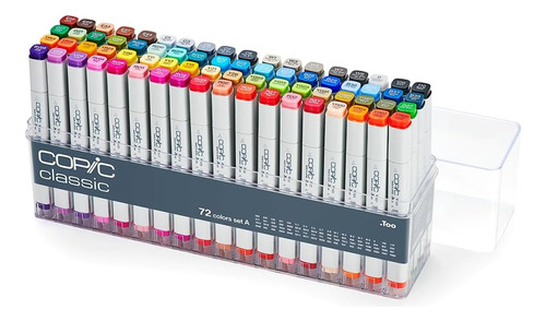 Copic Classic, Marcadores Con Alcohol, Juego 72 Colores A