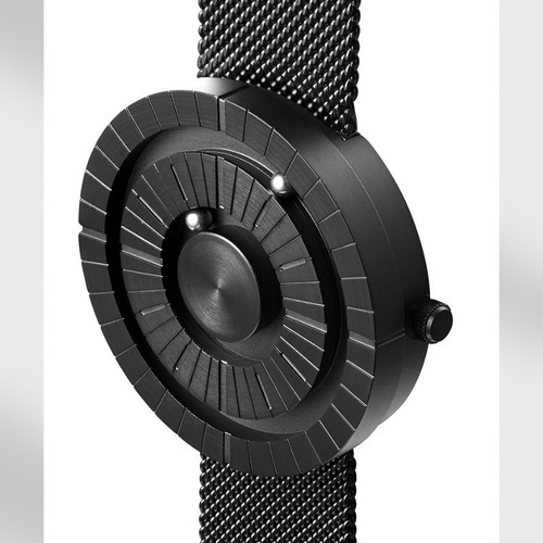 Relojes De Cuarzo Con Rodamientos De Bolas Eutour Man Fashio Color De La Correa Inox/negro