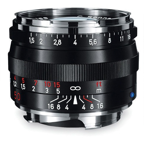 Zeiss C Sonnar T* 50mm F/1.5 Zm Lente (black)