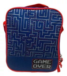 Lunchera Térmica Infantil Gamer Retro Pacman Videojuegos