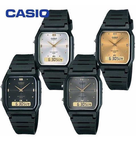 Reloj Caballero Casio Aw48 Cara Blanca Números - Cfmx -