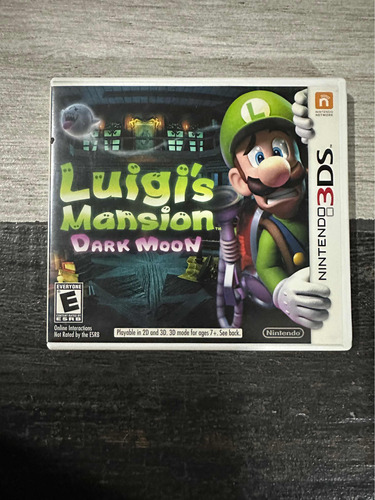 Solo Caja Luigis Mansion Dark Moon Nintendo 3ds Original