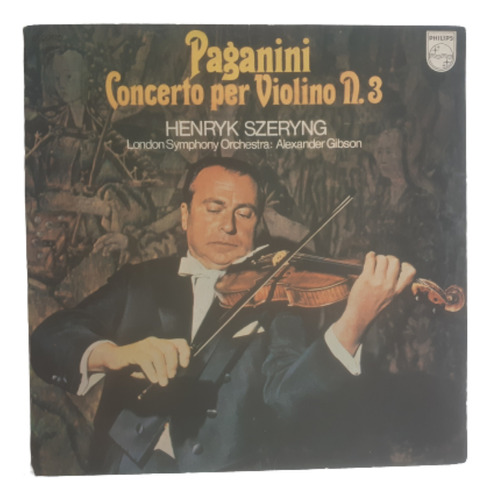 Disco Lp Paganini Concierto Para Violín N°3 / Henryk Szeryng