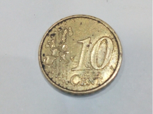 Moneda 10 Centavos De Euro 2002 Francia