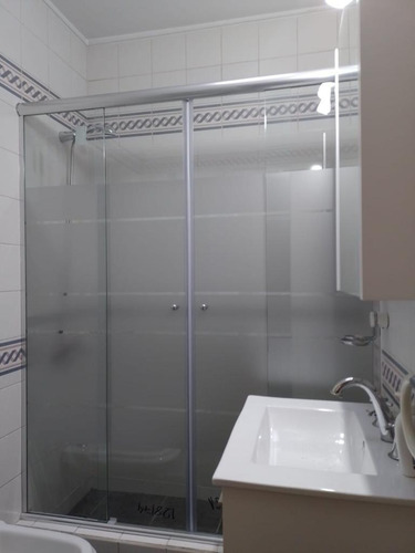 Mampara Baño Corrediza 160x190 Esmerilada 8mm 4 Hojas Pagos!