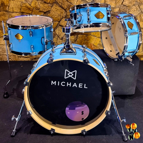 Bateria Acústica Michael Legacy Slim Compacta - Shell Pack