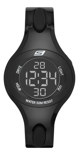 Reloj Cronógrafo Skechers Polliwog Para Mujer, Color: Negro