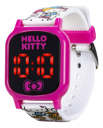 Reloj De Cuarzo Led Digital Accutime Hello Kitty Para Niñas