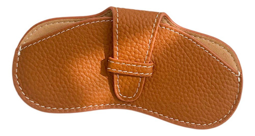 Estuche Blando Para Gafas Cuero Artificial Duradero Marrón