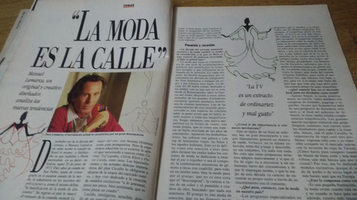 Revista Claudia Nº 13 1993 Moda Manuel Lamarca Diseñador