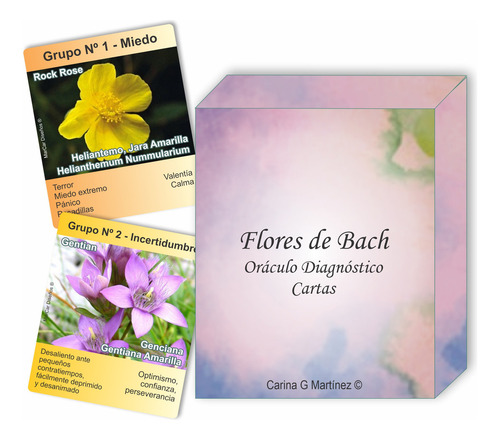 Cartas Flores De Bach - Oráculo - Diagnóstico X 10 Mazos