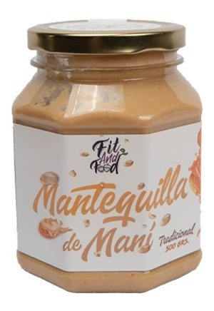 Imagen 1 de 5 de Mantequilla De Mani 100% Natural 500 Gr . Fit And Food