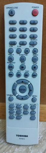 Thosiba Dvd: Control Remoto, Modelo Se-r0213, Original 