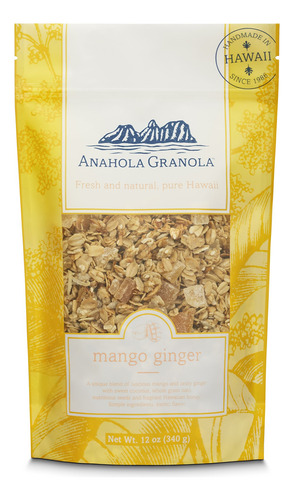 Granola De Mango Y Jengibre 340 Gramos Sin Azúcar Añadida