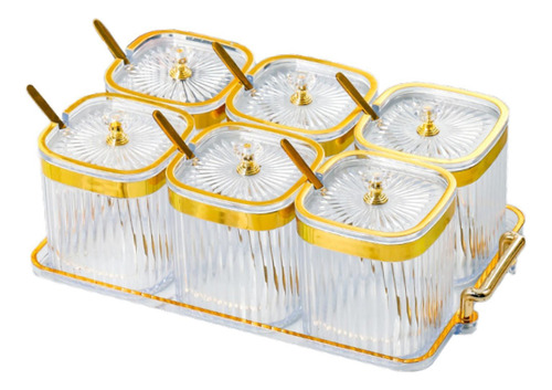 Caja De Condimentos, Botes De Condimentos, Tarros De Claro