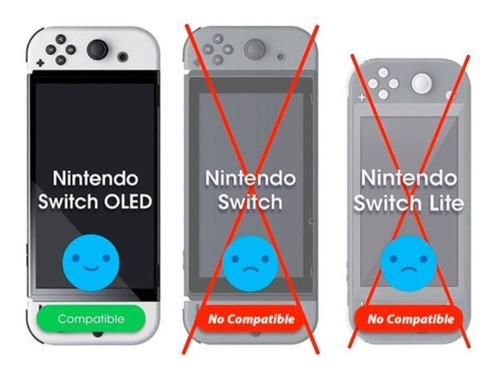 Kit 2-1 Funda Nintendo Switch + Vidrio Templado Oled 9h