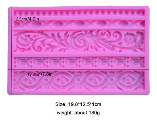 Borde De Silicona Para Tartas, Estilo Barroco, Para Bricolaj