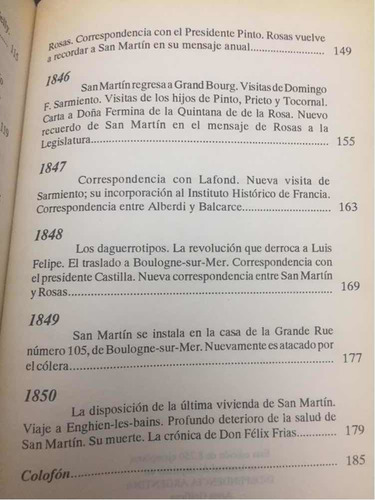 San Martín 1824-1850 Círculo Militar (Usado)