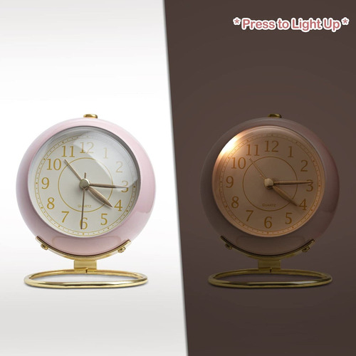 Relógio De Mesa Pequeno Relógio Alarme Vintage Mesa Quarto