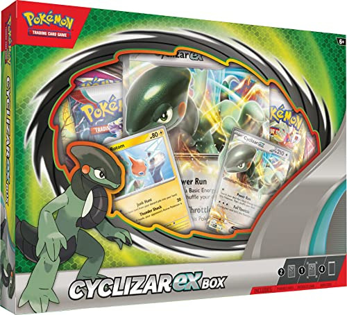 Pokémon Tcg: Cyclizar Ex Box - 4 Paquetes, Tarjetas Promoci