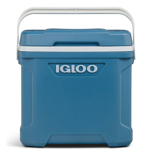 Hielera Igloo 30 Cuartos Con Porta Vasos 41 Latas Azul Acero