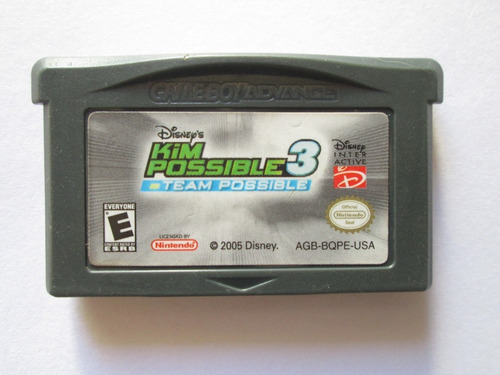 Kim Possible 3 Team Possible Game Boy Advance