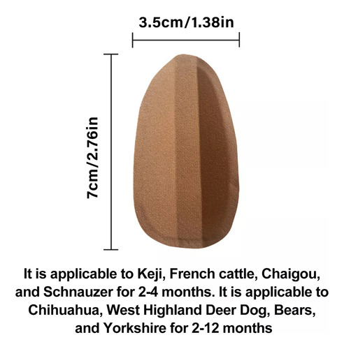 2x Mascota Perro Oreja Soporte Corrector Herramienta Perro