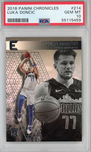 Graded Panini Chronicles Luka Doncic 214 Rookie Rc Tarjeta D