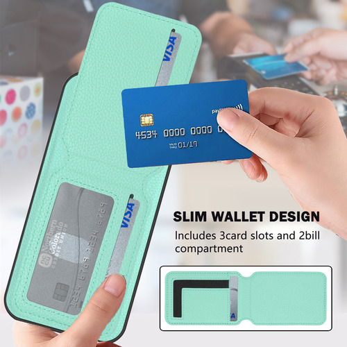 Funda Tipo Cartera De La Serie Xiaomi Con Tarjetero, Piel Sintética Con Función Atril, Ranuras Para Tarjetas
