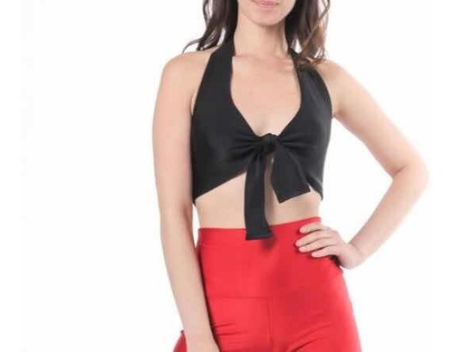 Top Lycra Tricot 100 % Lycra Top Atar Adelante Mujer