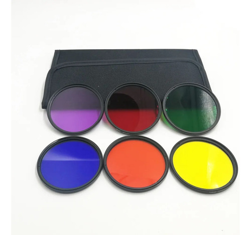 Kit De Filtros De Colores Cámara Réflex. Accesorio Para 58mm
