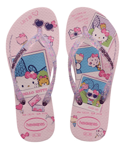 Ojotas Havaianas Kids Slim Hello Kitty Originales Niña