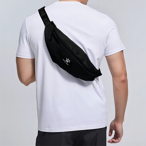 Banano Riñonera Negro Kelme Diseño De La Tela Liso