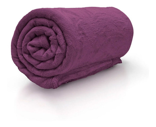 Cobertor Manta Microfibra Vizapi 150x200cm Solteiro Violeta Cor Violeta-escuro