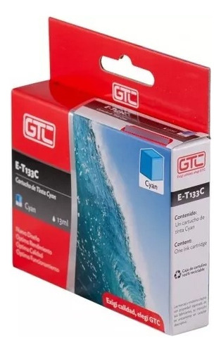 Cartucho Alternativo Gtc T133 Cyan T22/ Tx135/ Tx125