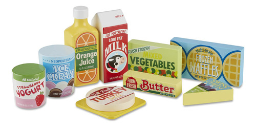 Melissa & Doug, Conjunto De Alimentos De Nevera, Anaranjado