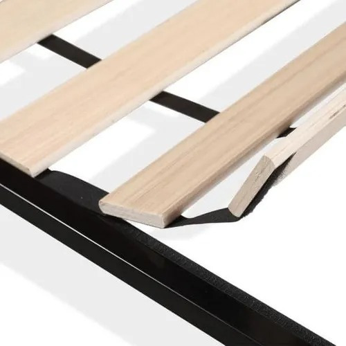 Imagen 5 de 5 de Cama Mueble De Hierro Y Madera Estilo Brios De 2 Plaza