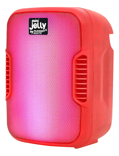Bocina Fussión, Mini Jelly Colorfull Bluetooth 6 Colores Color Rojo
