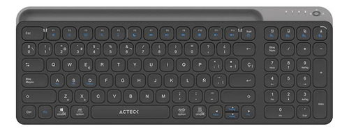 Teclado Acteck Inspire Trek Ti747 Inalámbrico Rf Bluetooth
