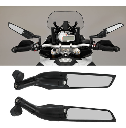 2 Peças, Espelho De Asa De Motocicleta, Guidão Ajustável, Vi