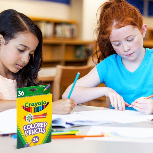 Lápices De Colores Crayola 36ct Para Niños, Arte Y