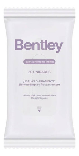 Bentley Toallas Íntimas 20 Un