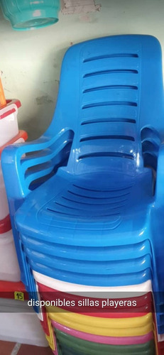 Imagen 2 de 6 de Silla Plástica Tipo Playera O De Jardin