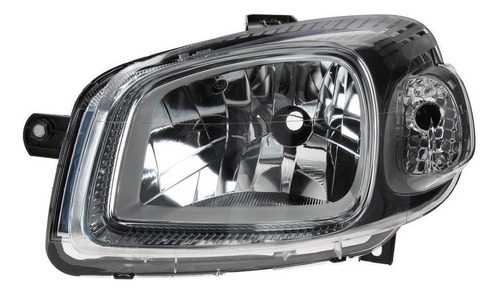 Optica Fondo Cromado Izq Fiat Fiorino 14/23 Uno Novo 10/16-