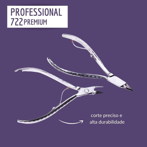 Imagem 3 de 4 de Alicate De Cuticula Profissional 722 Inox Afiado Mundial