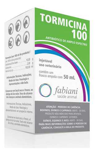 V Tormicina 100 50ml Antibiotico - Fabiane