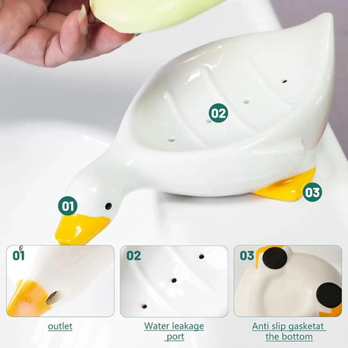 Od 2 Cajitas De Patitos Para Jabón De Lavabo Drenante